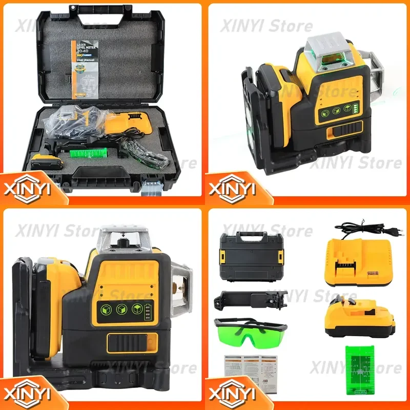Multi-purpose high precision low price hot sale level green line automatic leveling diode precision laser level