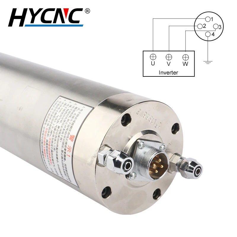 HQD CNC 밀링 타각기 베어링, 금속 조각용, 수냉식 스핀들 모터, 4 베어링, 2.2kw, ER20