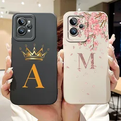For Realme GT2 Pro 5G Case Realme GT2 Cover Silicone Fashion Letters Shockproof Soft Phone Cases For Oppo Realme GT 2 Pro Bumper