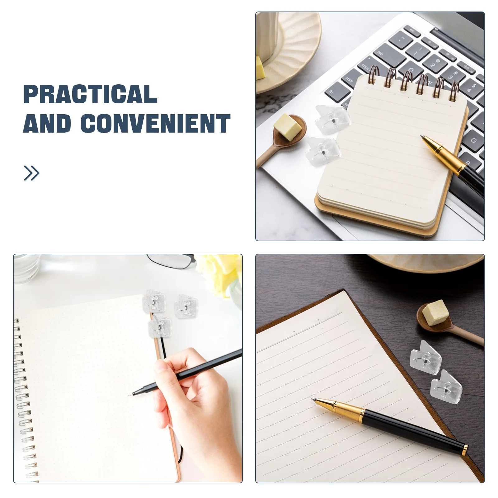 40 Buah Klip Binder Plastik Klip Dokumen Kecil untuk Kantor Sekolah File Kertas Catatan Tiket Kartu Organizer Klip Penahan File Kecil