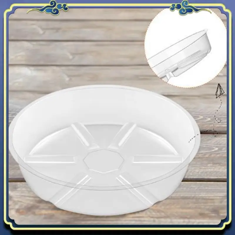 Latest 10 Pack 6 Inch Clear Plastic Flower Pot Saucers For Indoor Plants, Plant Drip Tray For Pots