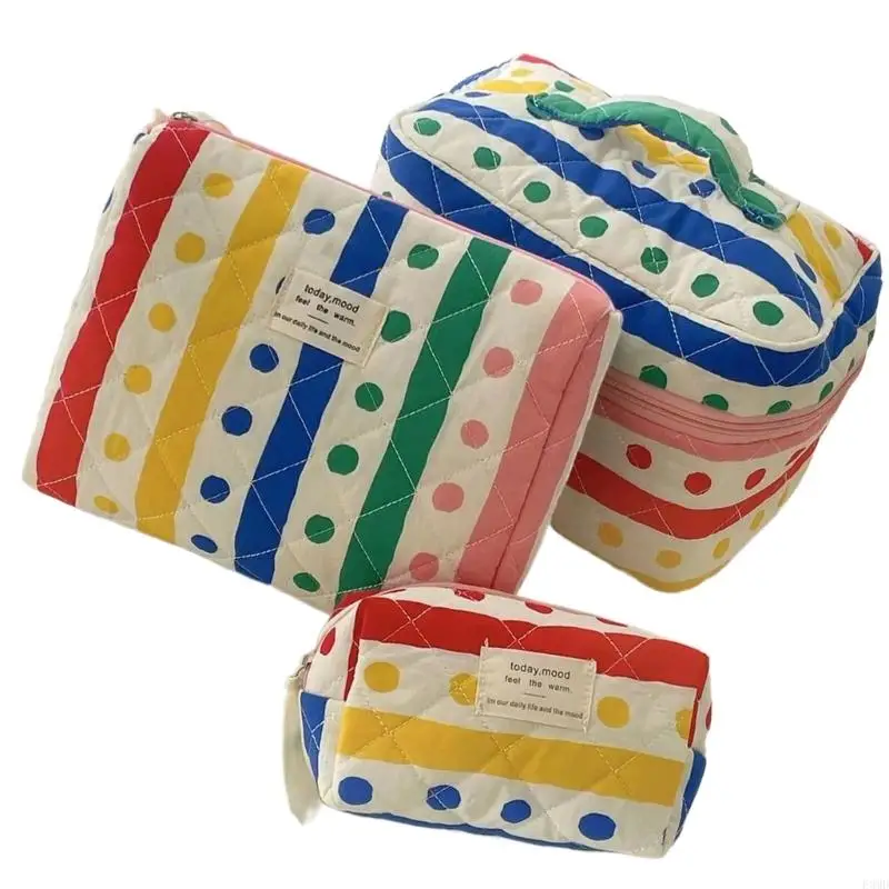 Rainbow Travel Toiletry Bag Fashion Makeup Bag Handbag Travel Cosmetic Bag F3MD