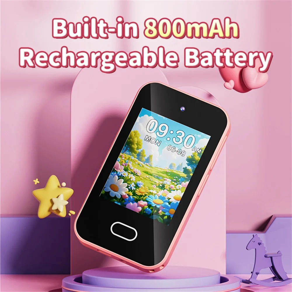 Kids Smart Phone For Girls Boys Student Dual Camera Music Player 16 Games Toddler Learning Machine Mini Phones For Birthday Gift