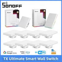 SONOFF T5 TX Ultimate Wifi Switch Smart LED Light Multi-sensory Touch sensor 86/120mm Work With eWeLink Alexa Google Siri Alice