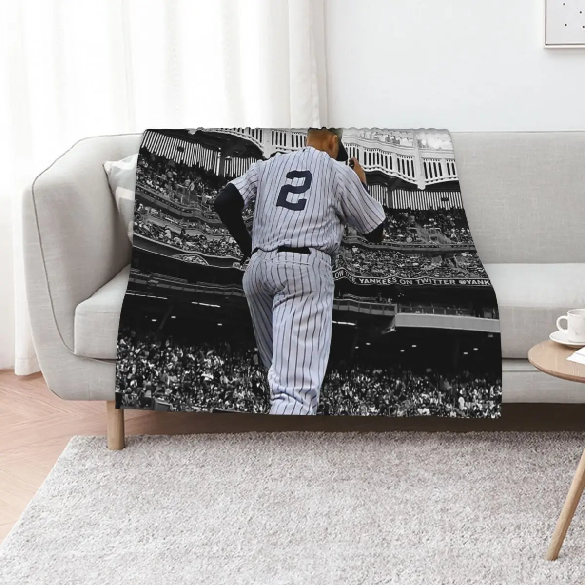 

Derek Jeter Throw Blanket Sofa Quilt Blankets Sofas Of Decoration Sofa cosplay anime Blankets
