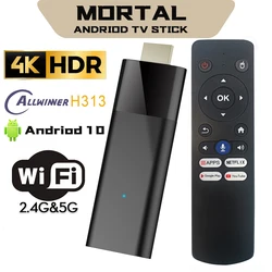 Mortal Q6 Mini TV Stick Smart IPTV IPTV Homeate Android 10 Allwinner H313 Quad Core 5Gwifi 2G16G Bluetooth 5.2 4K HDR10+