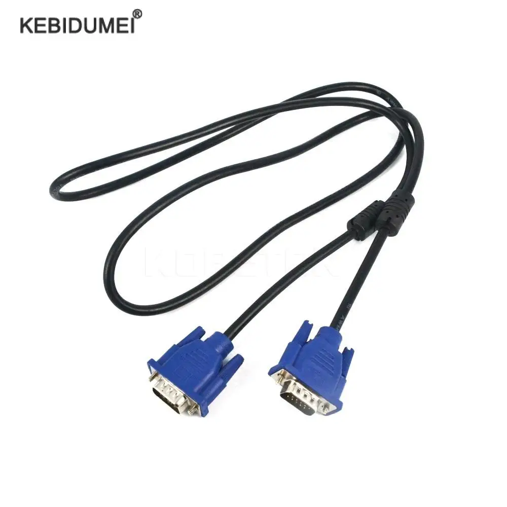 VGA Cable Male to Male Computer Mate To Mate Cable VGA Video Extension Line HD VGA Cable Adapter For PC Monitor Projector