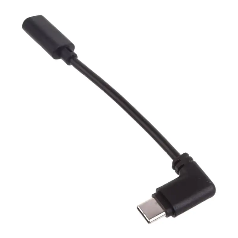 USB to USB C Cable Adapter Right Angle USB Male to USB C Female Cable Adapter 5Gbps Fast Stable Transmission HD Video Audio Data