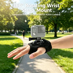 360° Rotation Glove Wrist Strap Mount For GoPro Hero 13 12 11 10 9 8 7 6 SJCAM AKASO Insta360 DJI Osmo Action Camera Accessories