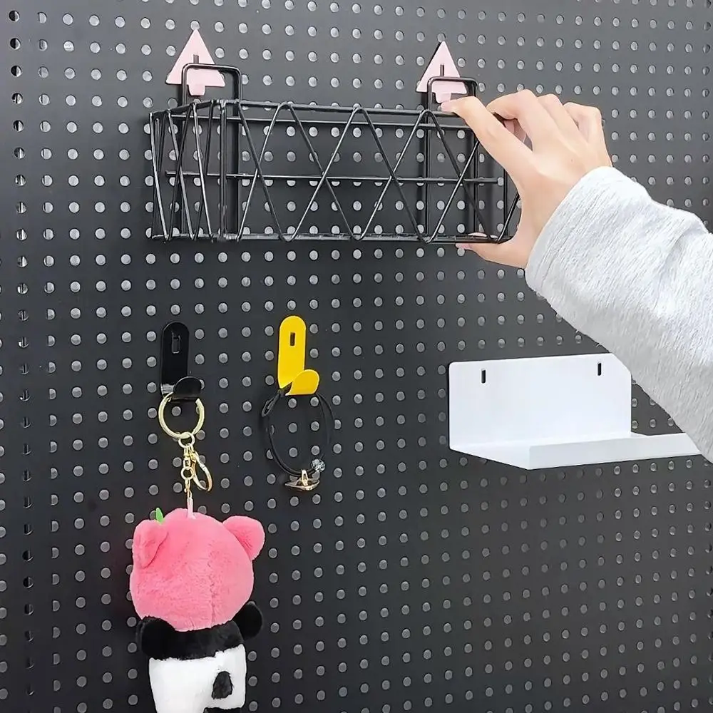 5pcs/set Convenient Goods Shelf Slatwall Hook Display Hooks Hanging Tool Hole Board Hook Holder Multi-function Single Line Hook
