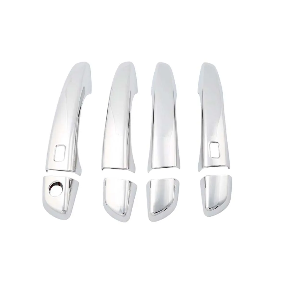 Car Exterior Decoration Door Bowl Handle Cover For Peugeot 3008 GT 2017-2023 Silver Car Styling Upgrade Modify A Car view 5