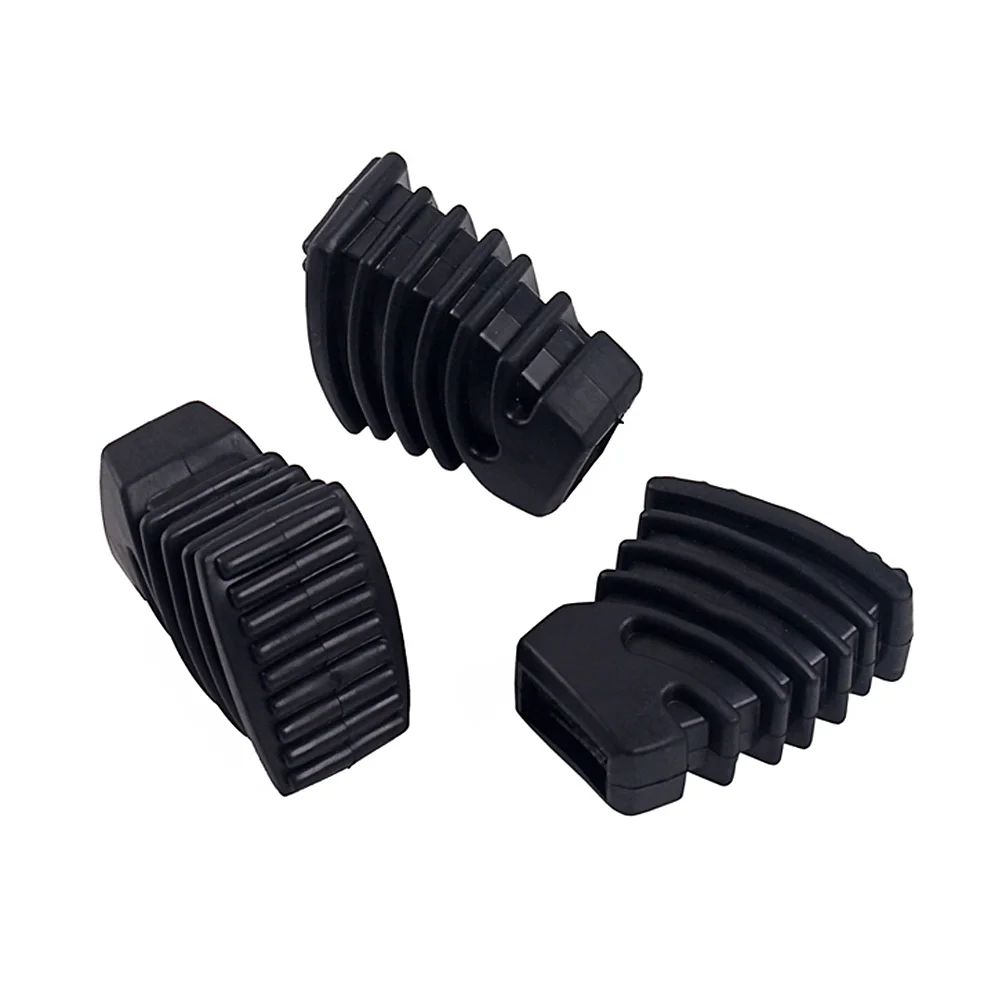 3pcs Drum Rubber Feet for Drum Cymbal Stand Rack Bracket Percussion Parts S Size WC11 (Black) Drum Rack Rubber Feet