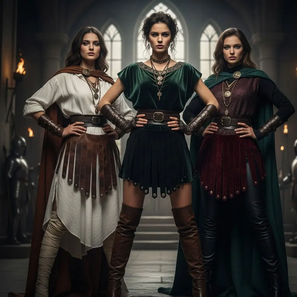 Gonna costume retrò romana rinascimentale - Costume da abito con armatura in pelle medievale vichinga nordica per accessori decorativi da vestire