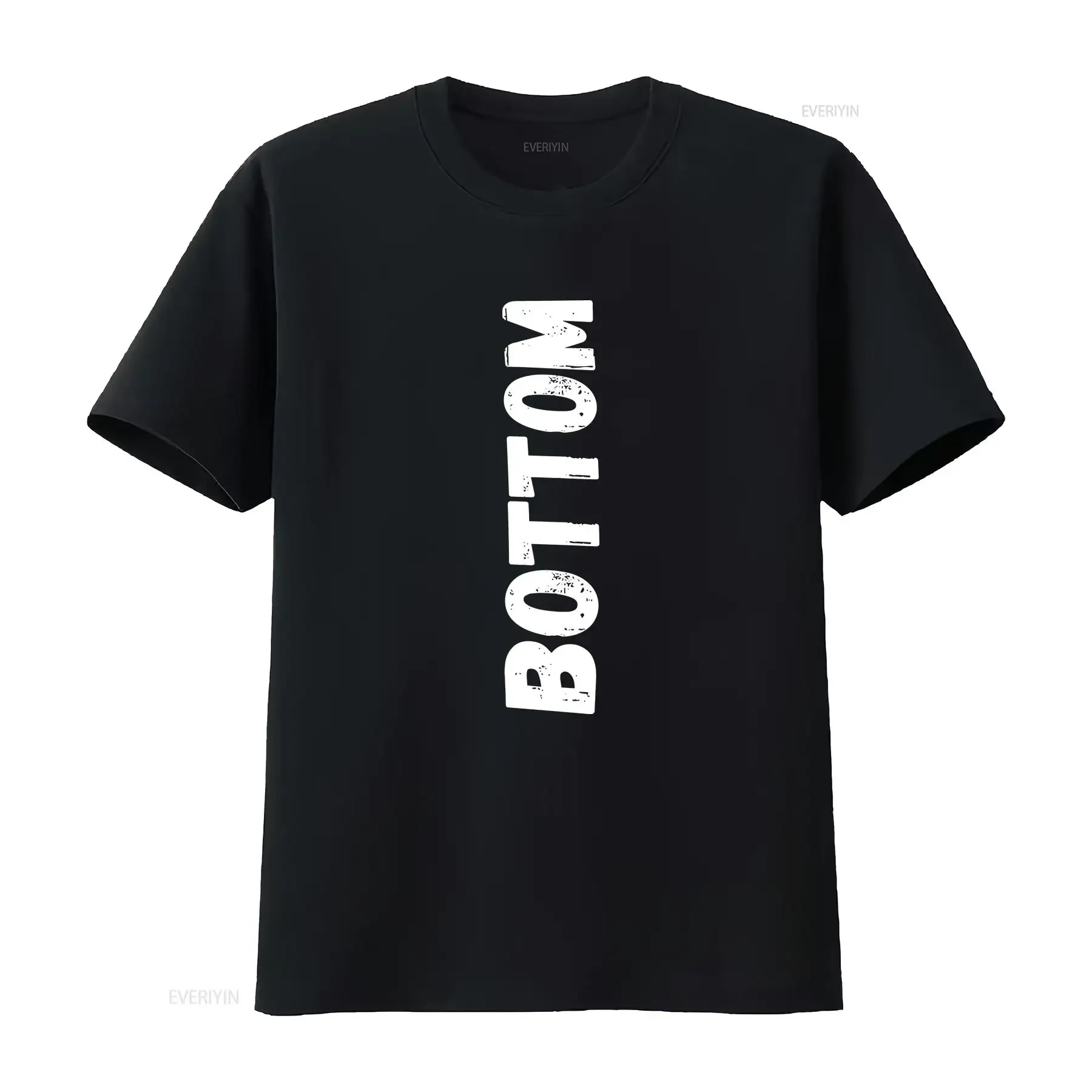 Bottom Gay Identity Pride T Shirt vintage Washed Breathable streetwear Comfortable designer clothes Versatile Casual homme Soft
