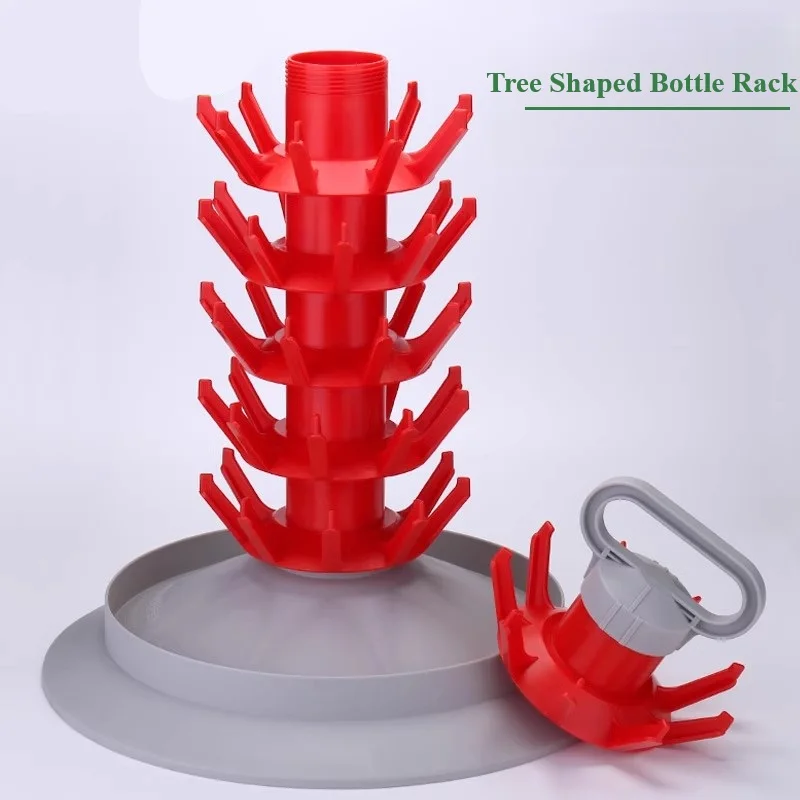 Tree Shaped Bottle Control Device, Wine Bottle Drain Device, Bottle Washing and Control Rack, Grape Wine Bottle, Beer Bottle Hol