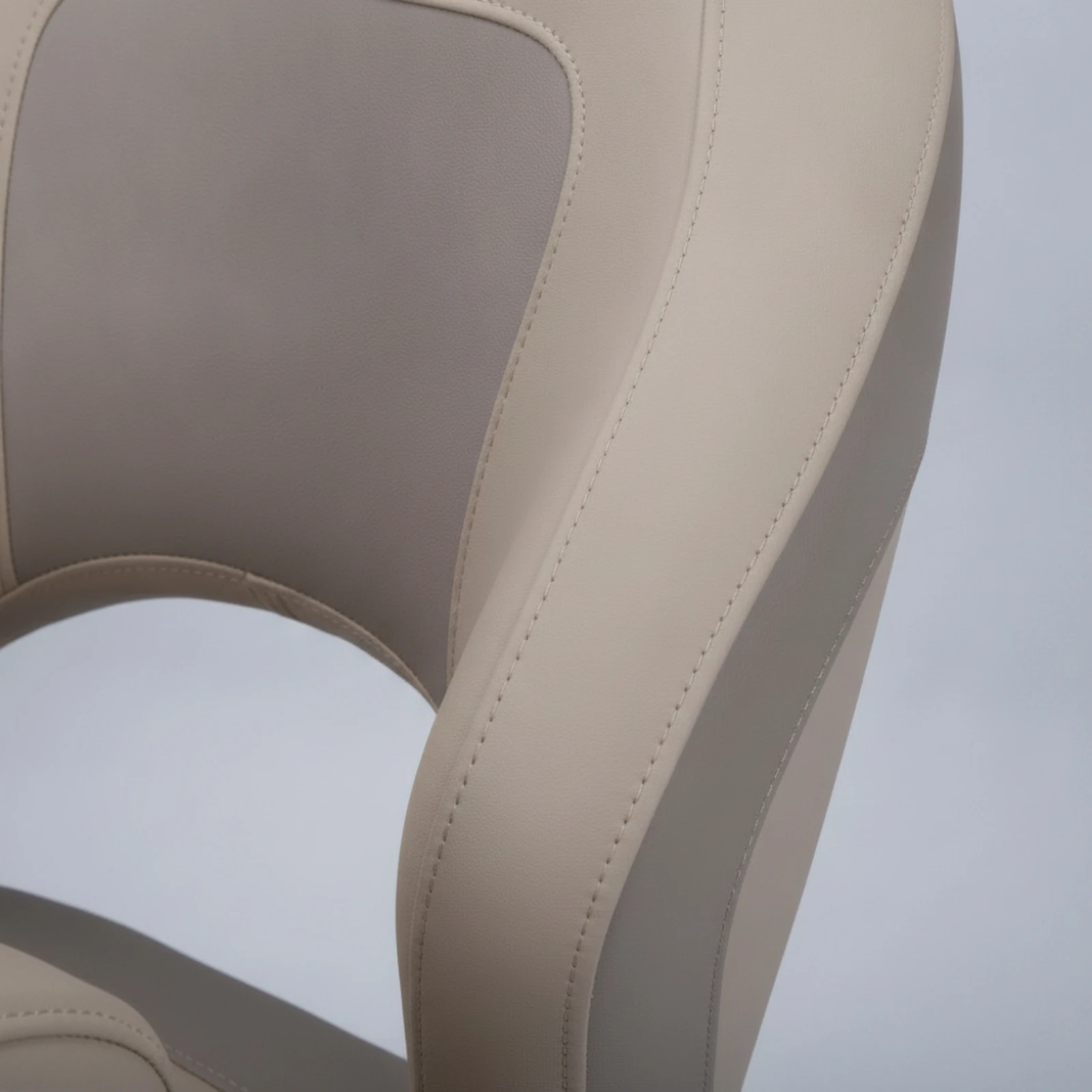 Helm Seat Padded Boat Seat with Side Support Captain's Chair Two-Tone Furniture Heavy Duty for Yachts
