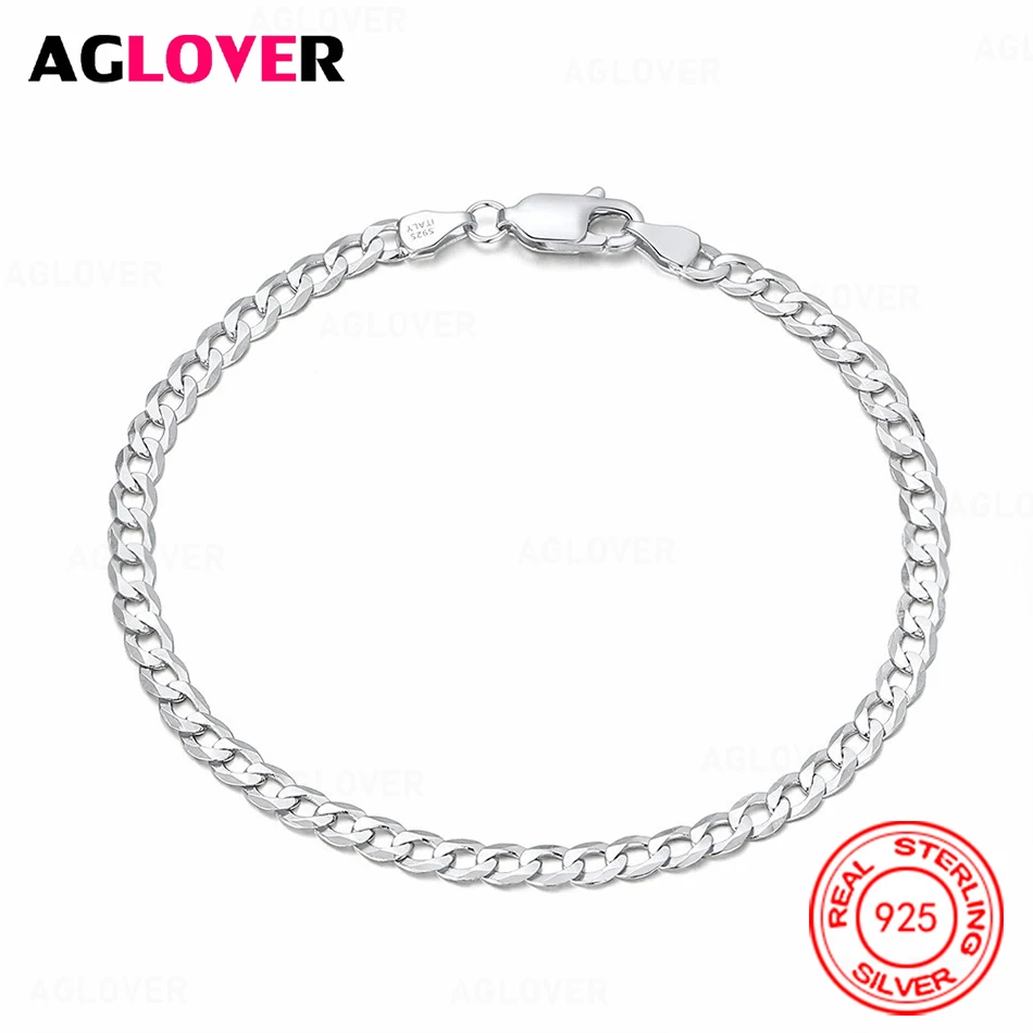 

AGLOVER 925 Sterling Silver Car Flower Side Clavicle Necklace Bracelet Exquisite Fashion Women Holiday Gift Jewelry