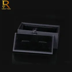 Free Shipping Cufflinks Black Jewelry Storage Manager Case Cuff links Display Box Holder Classic Fashion Gift Box Menswear