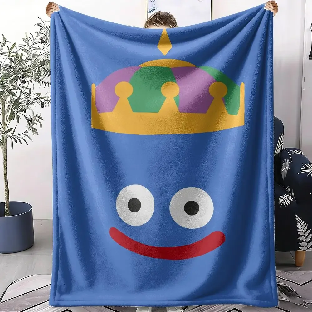 Game D-Dragon Quest Slimes Throw Soft Flannel Throw Summer Blanket Lightweight Cozy Nap Blanket for Sofa Bed Travel
