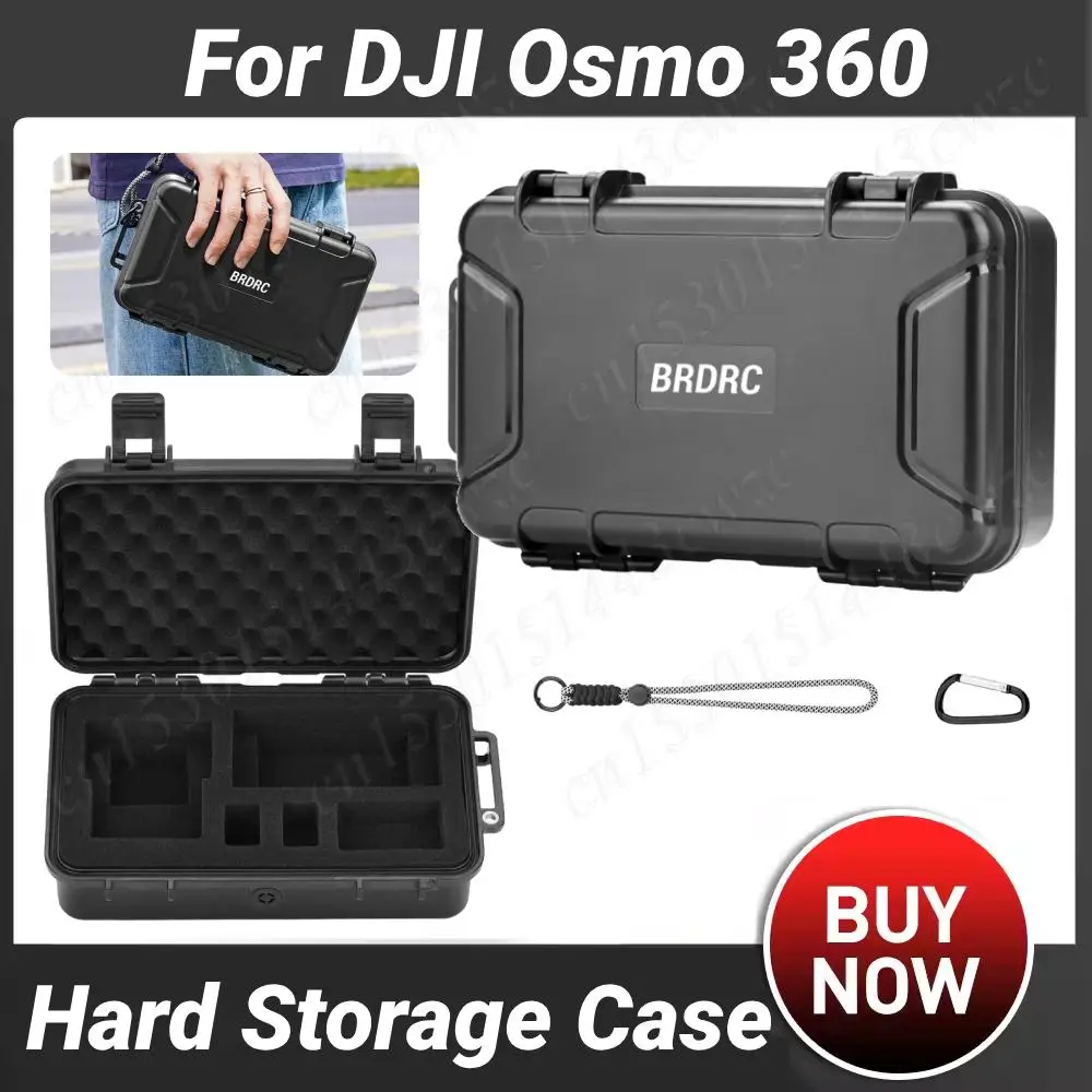 ل DJI OSMO 360 كاميرا بانورامية طبقة مزدوجة حقيبة للتخزين مع حزام الكتف وملحقات صندوق الحماية المقاوم للماء المحمولة