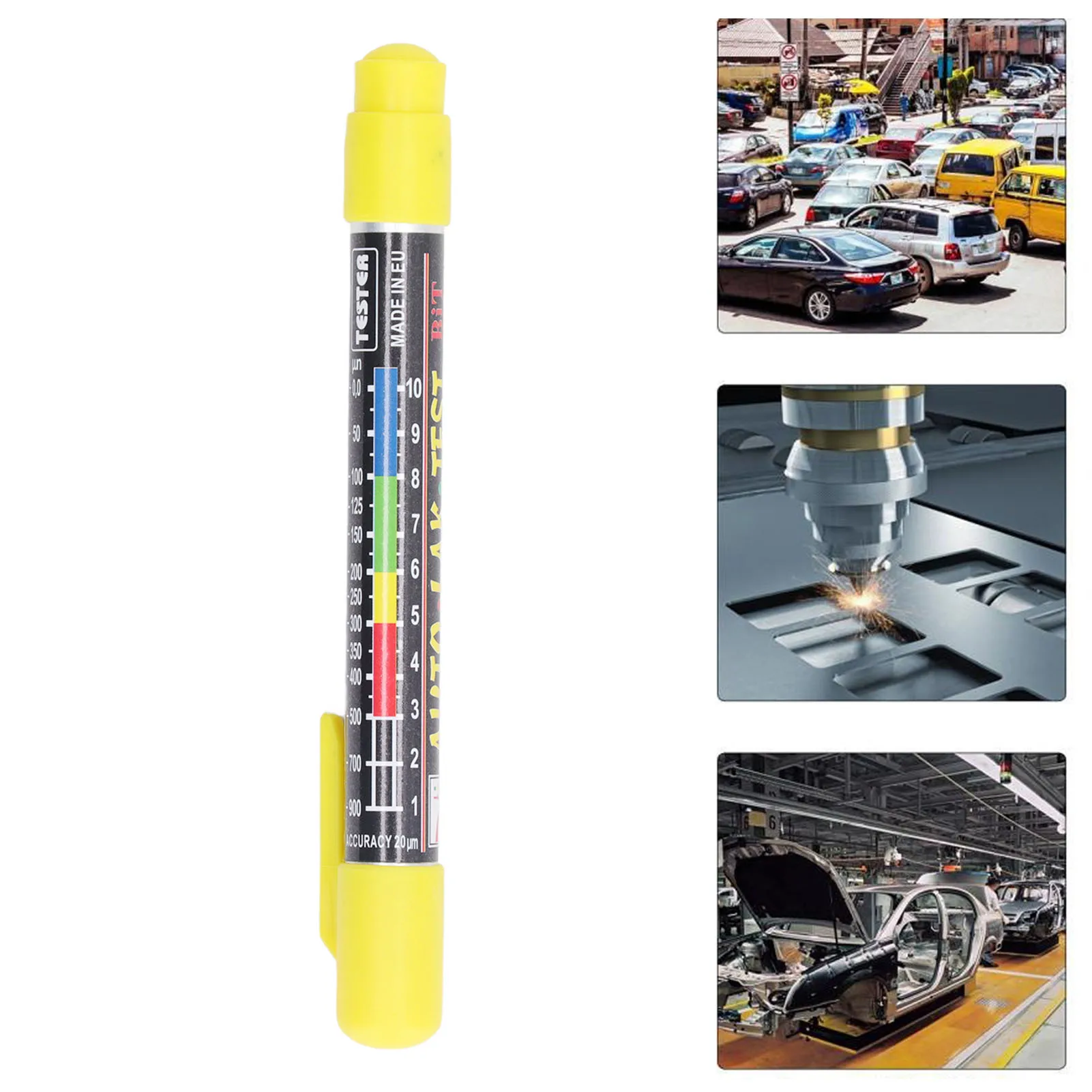 Paint Thickness Tester Car Coating Test Pen Paint Thickness Gauge Magnetic Tip for Automobile