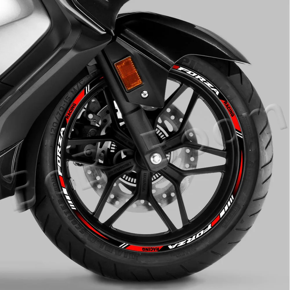 For 750 350 Forza125/250/350 Motorcycle Wheel Sticker Reflective Stripe Rim Decals Scooter Accessories Waterproof