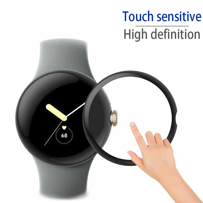 Soft Edge Screen Protector para Google Pixel Watch 2, película protetora, acessórios Smartwatch, 3D