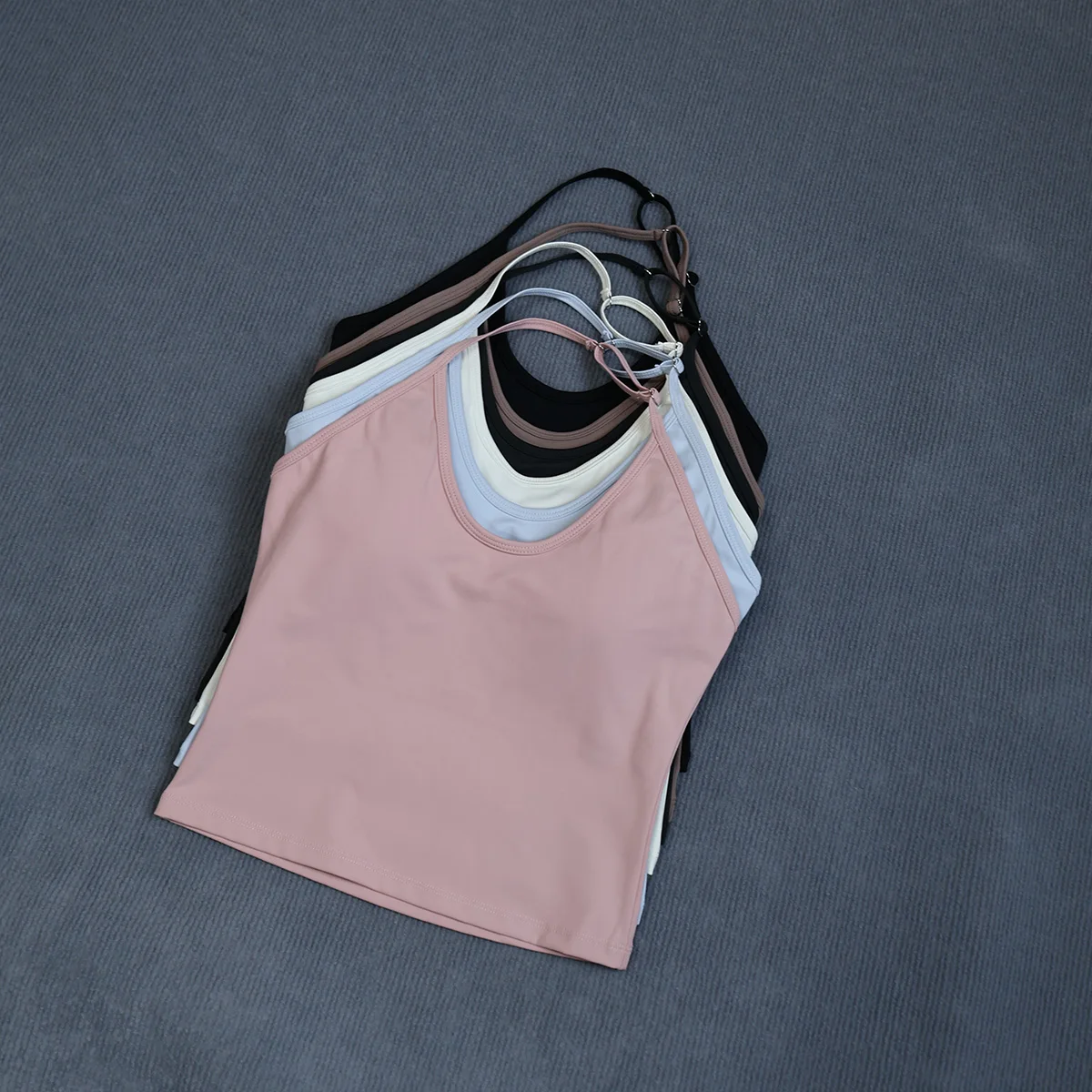 Ctenkevet Damen Rückenfreies Schnelltrocknendes Sport-Tanktop Ärmellos Stoßdämpfendes Support-Oberteil für Laufen Fitness-Radfahren – Detail 27