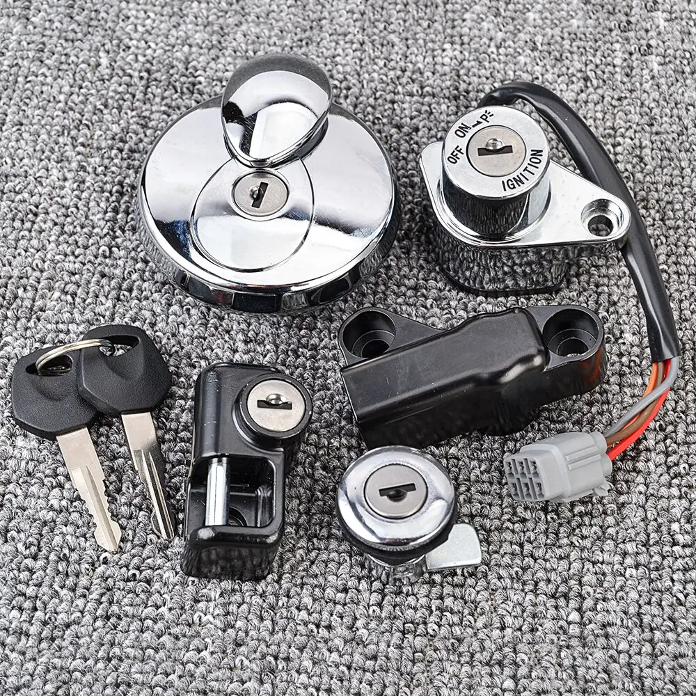 

For Suzuki VLR1800T Boulevard C109R 2008-2011 Fuel Cap Ignition Switch Seat Lock with Key Kit