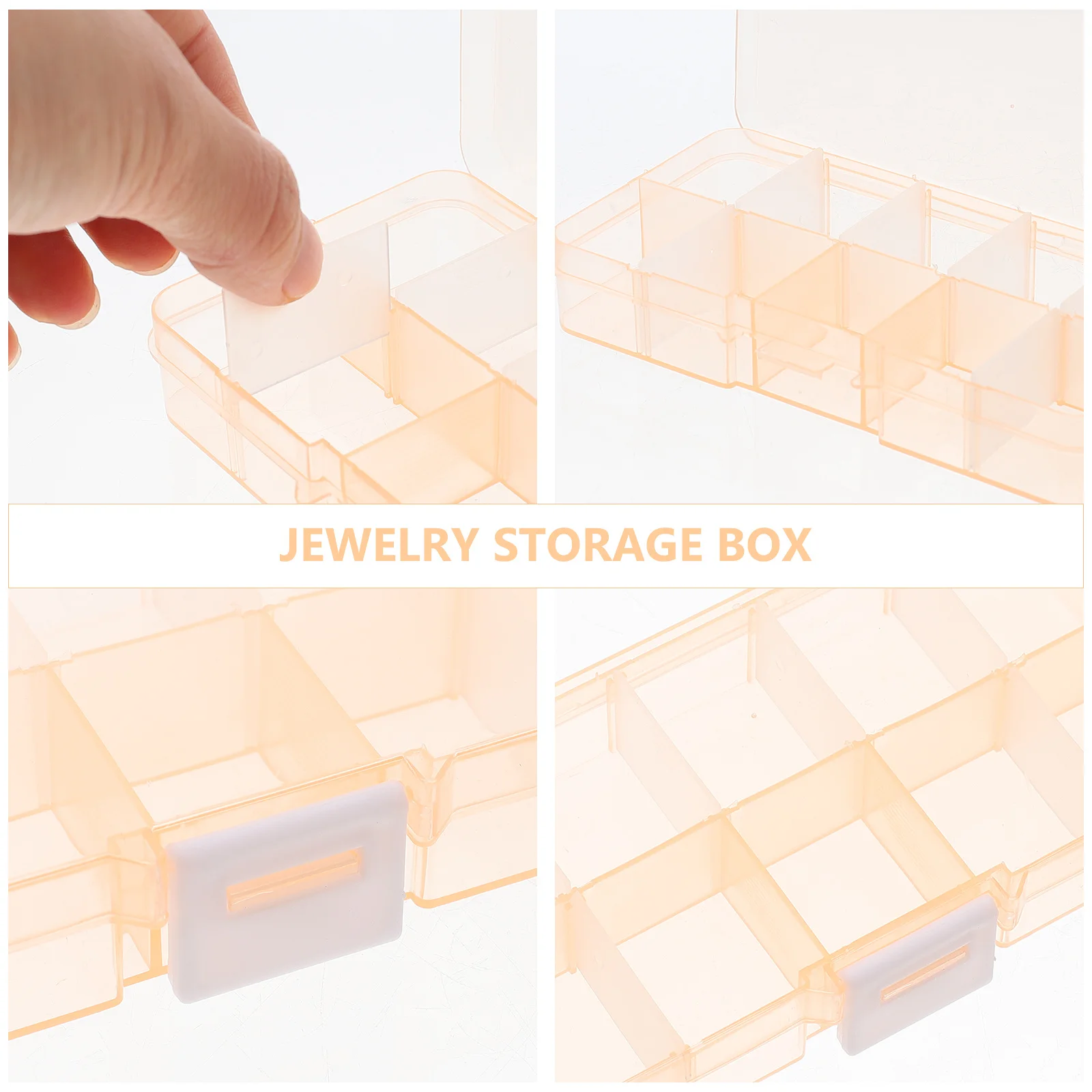 

Multi-Grid Jewelry Storage Case Exquisite Organizer for Necklaces Earrings Rings Display Box Household Jewelry Storage Solution