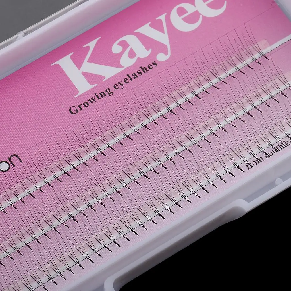 Natürliches schwarzes individuelles falsches Verlängerungs-Make-up, 8 mm, 10 mm, 12 mm, Dicke: 0,07 mm