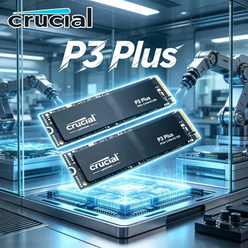 

Original Crucial P3 Plus M.2 2280 PCIe4 NVMe SSD 1TB/2TB 3D NAND Ultra High Speed OEM Gaming Drive Laptop Desktop PC