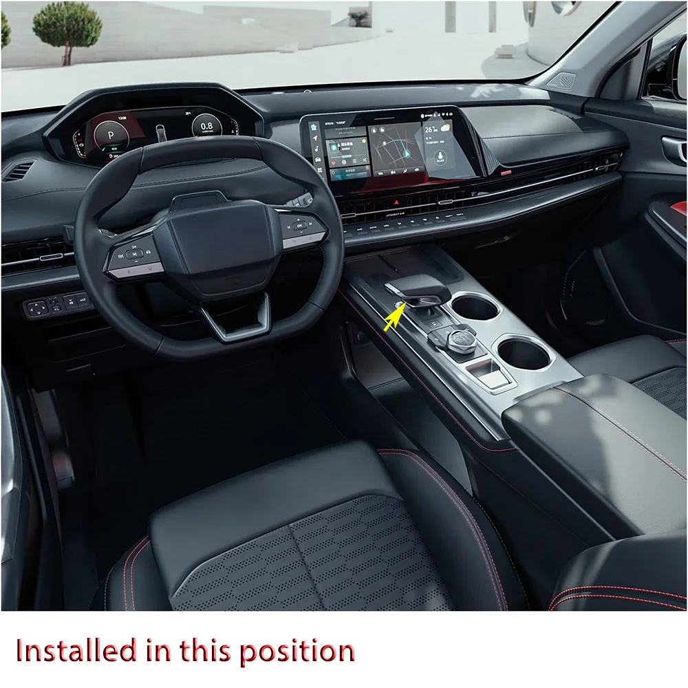 مقبض ناقل حركة السيارة غطاء الكسوة الرأس مادة ABS لتصفيف السيارة CHANGAN CS55PLUS 2022-2025