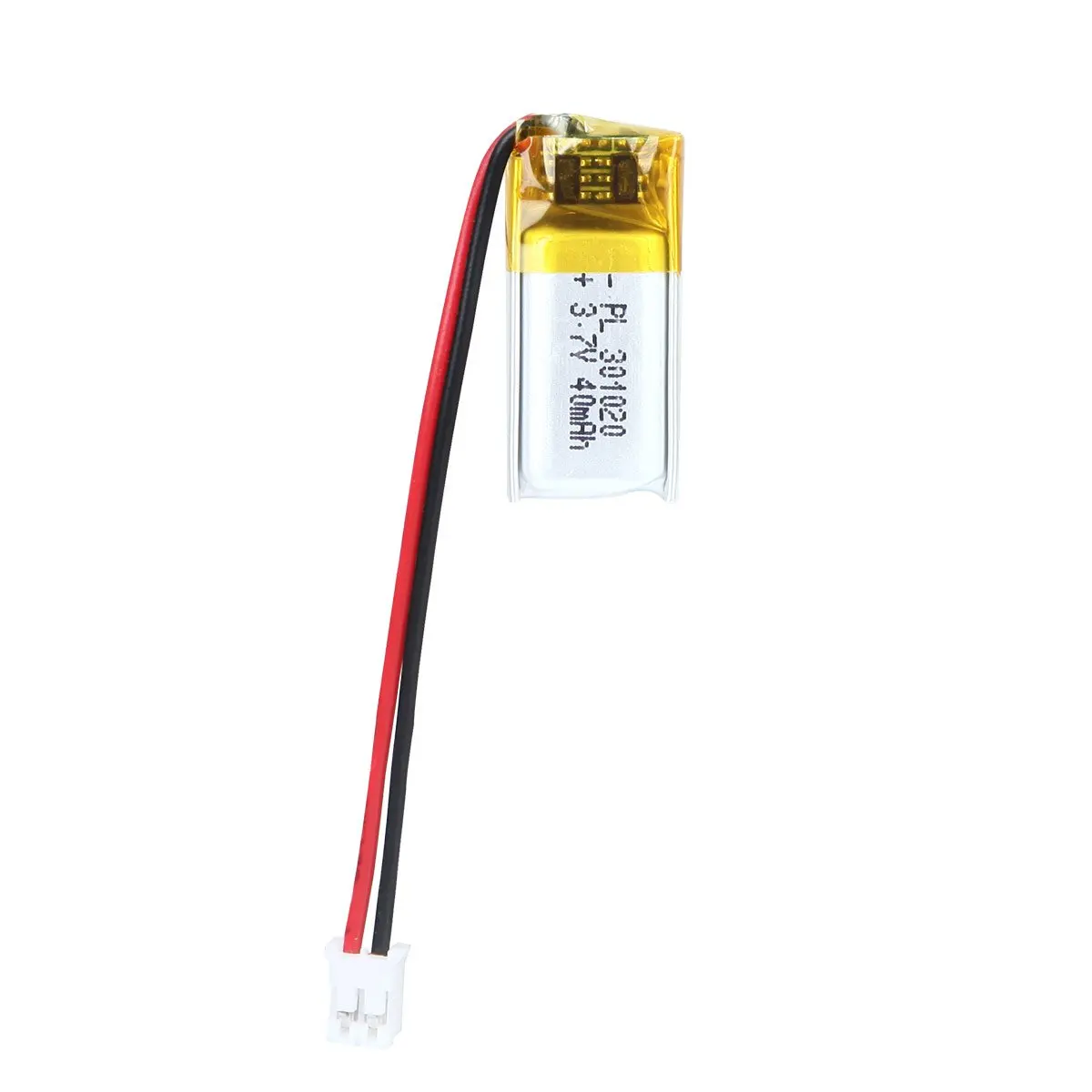 3.7V 40mAh 301020 RechargeableLipo Battery length