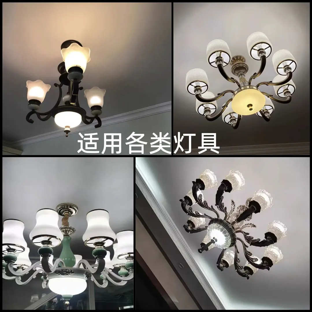 Drive-free Tricolor LED Lamp Chip Indoor Chandelier Circular Lamp Panel Light Source Patch Ceiling Transformation to Replace The