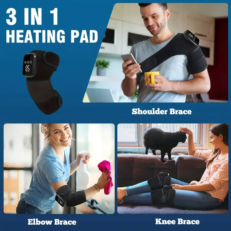 Multifunctional Knee and Leg Massager with Adjustable Calorie and Vibration - USB Charging for Knee, Shoulder and Elbow