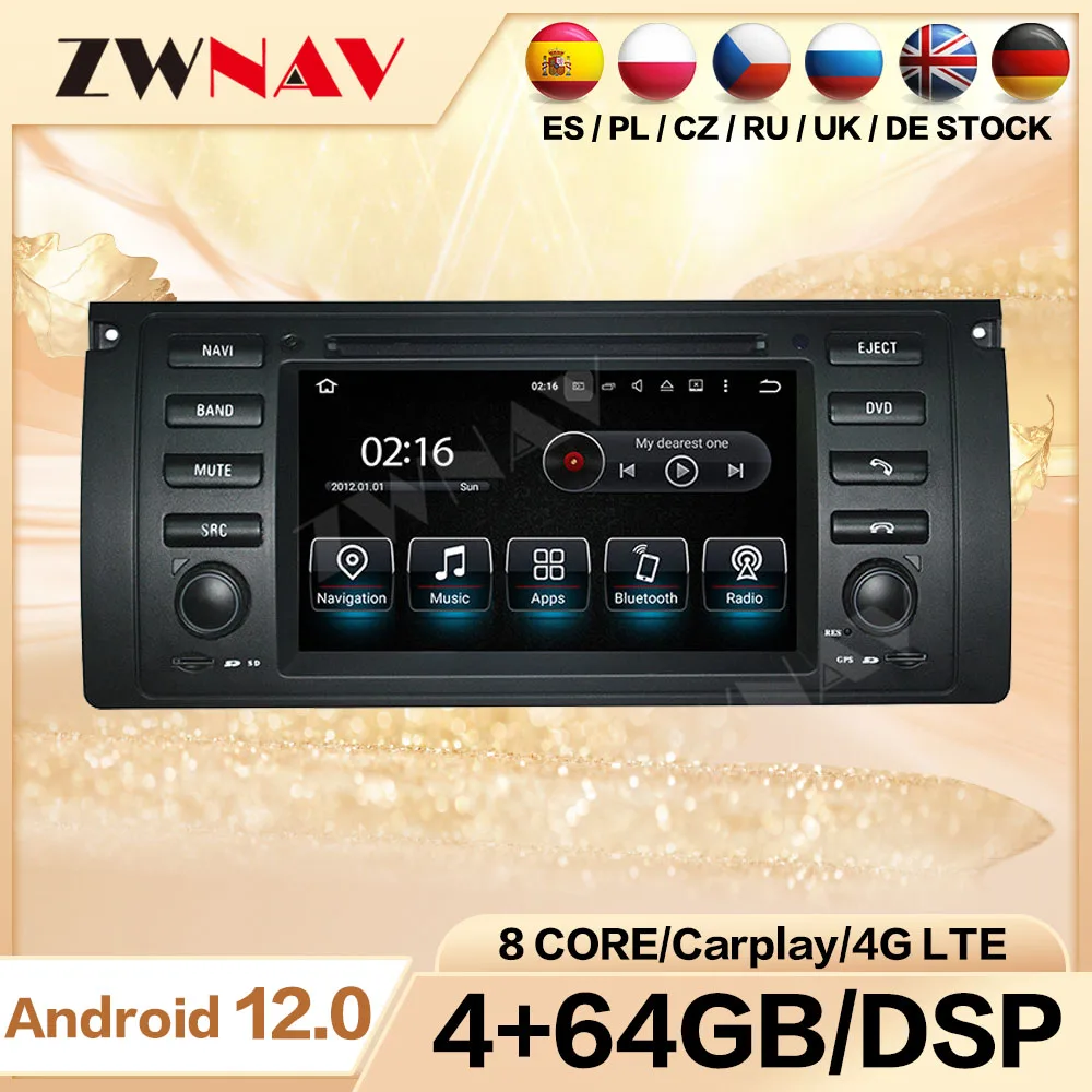 

For BMW X5 M5 E39 1995-2003 E53 2000 - 2007 Car Radio Android 2 Din Carplay Automotive Screen Multimedia Auto GPS Audio Stereo