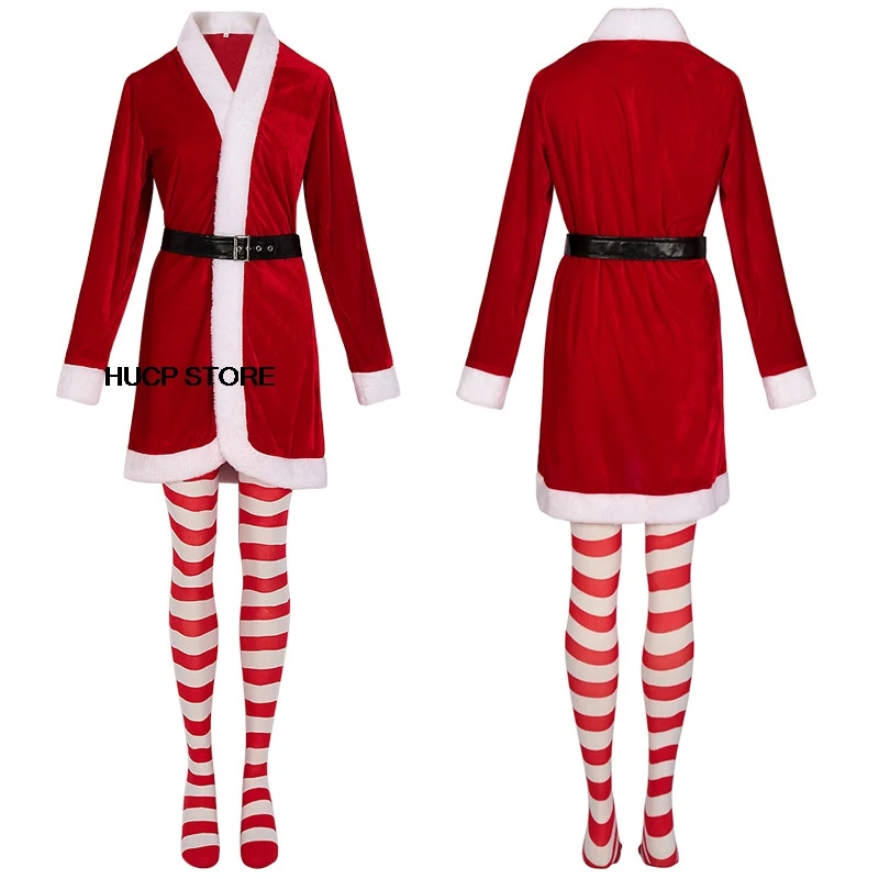 Buddy Elf Costume Christmas Costume Set With Pant Jacket Shoes Hat Belt Easy Cleaning Breathable Christmas Cosplay Party Outfits