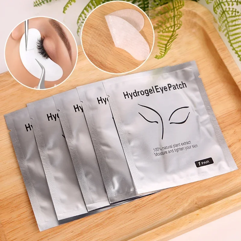 50/100/200 Pairs Eyelash Pad Gel Hydrogel Eye Patch Grafting Under Eye Paper Sticker Fox Wraps Eyelash Extension Makeup Tools