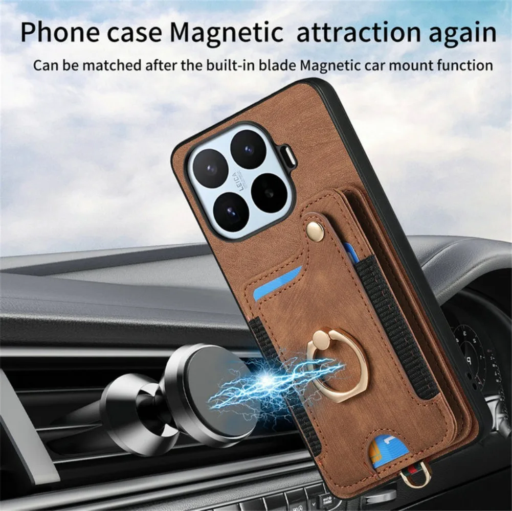 For Xiaomi 17T 15T 14T 13T 11T Pro 5G RFID Leather Wallet Case For Xiaomi 17 Ultra Magnet Back Cover Mi 11 Lite 17 Pro Max Funda