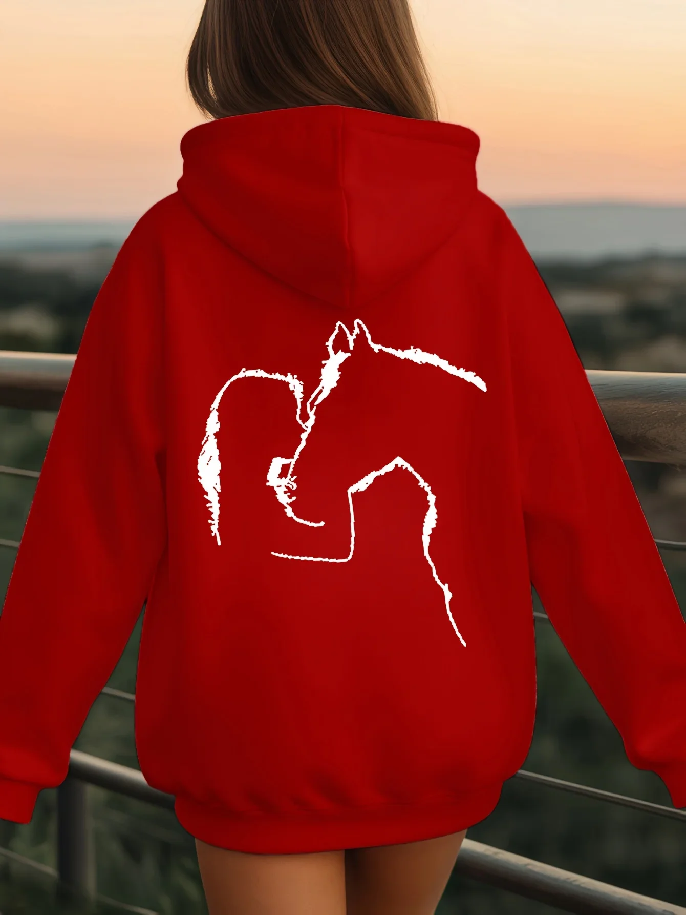Cute Animal Graphic Hoodies for Boys Girls Printed Loose Sweatshirt Kawaii Streetwear Birthday Present School Hooded Tops
