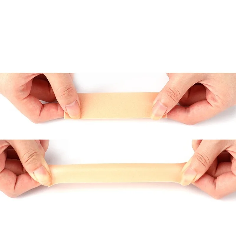 1 Roll 2.5cmx4.5m Elastic Heel Sticker Dressing Tape Waterproof Foam Tape Wear-Resistant Bandage Stickers Wound First Aid Kit