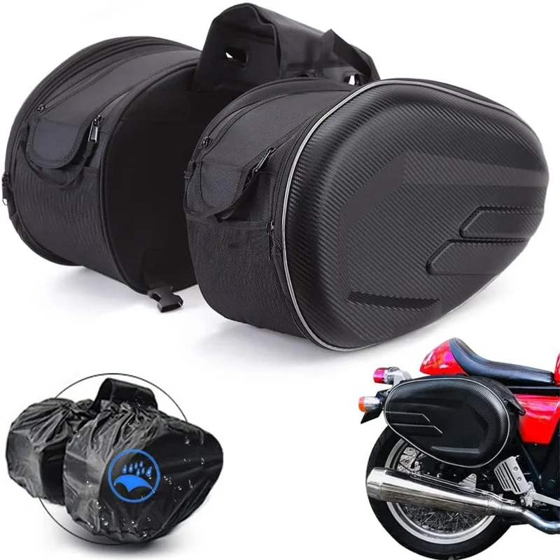 

Universal Motorcycle Waterproof Racing Race Helmet Travel Bags Suitcase Saddlebags Back Seat Bag For KAWASAKI Honda