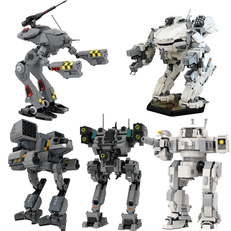 

Набор строительных блоков Imperial Overlord Mech MOC, Marauder MAD-3R и боевой робот Locust, тяжелый штурмовой DIY для фанатов