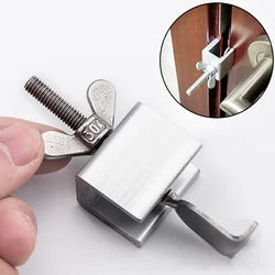 Portable Door Stopper Inoxidável Auto-Defesa Doorstop Bloqueio Viagem Anti-roubo Childproof Segurança Home Latch Hotel Door Lock