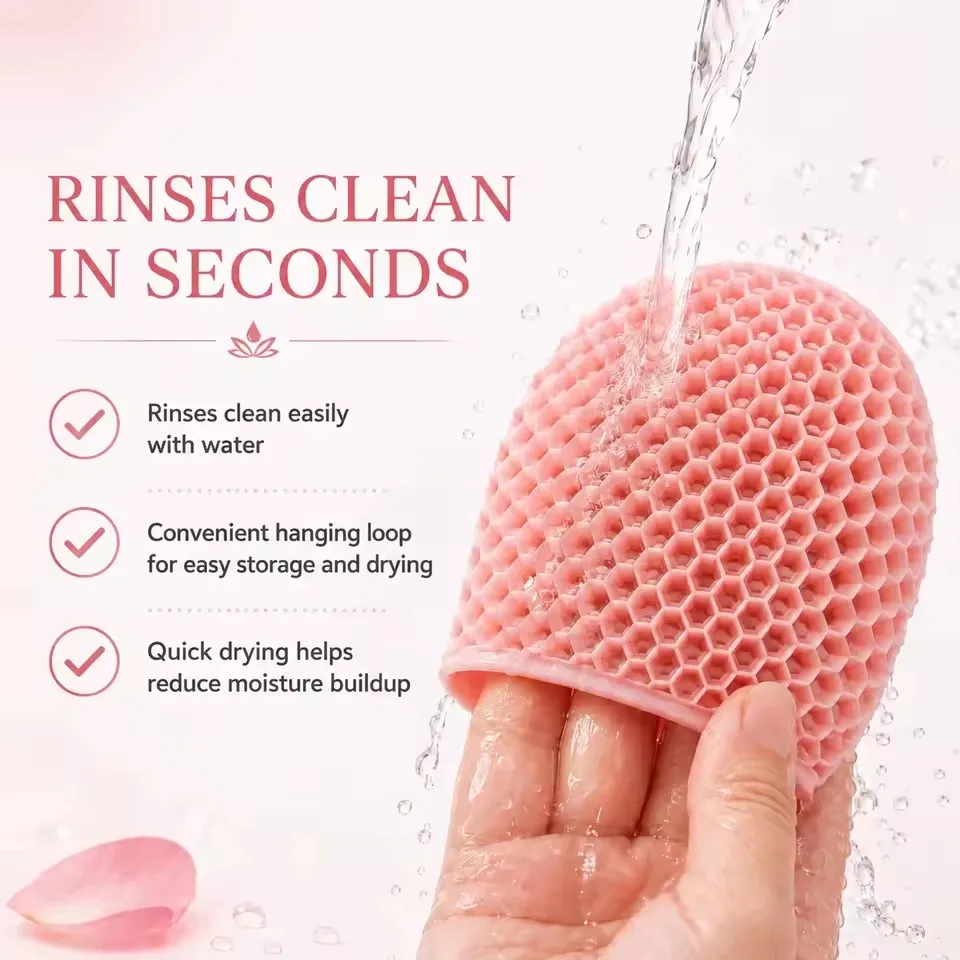 Exfoliating Bath Glove Honeycomb Body Scrubber Deep Cleansing Shower Mitt Soft Massage Sponge For Dead Skin Removal