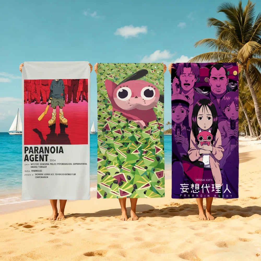 P-paranoia anime A-agent Towel Beach Quick Dry Soft Pool Towels Gift for Travel Gym Shower Camping sports