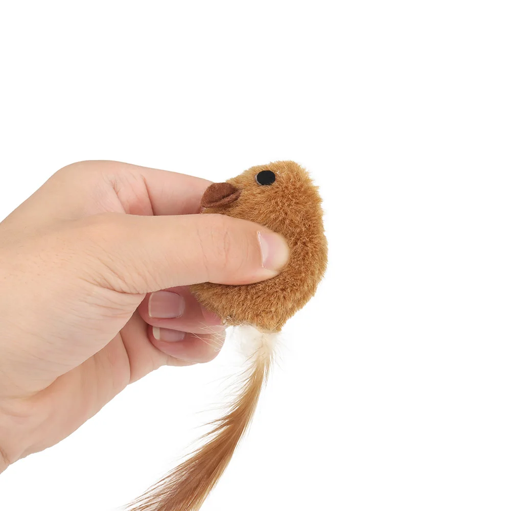 Accessories Mouse Replacement Head for Funny Cat Stick Toy Bell Cats Rod Teaser Kitten Feather Pet Toy