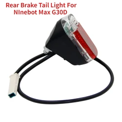 Rear Brake Tail Light for Electric Scooter, Safety Warning, Night Riding, Cycling Accessories, for NInebot Max G30D