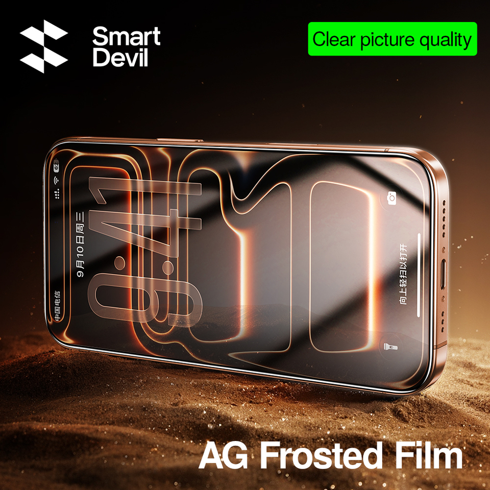  SmartDevil HD Tempered Glass Film for iPhone 17 ProMax Privacy Screen Protector for iPhone 17Air 17Pro 16Pro 16 Anti-fingerprint 